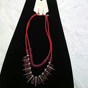Kay Import Fashion Jewelry necklace & earring set